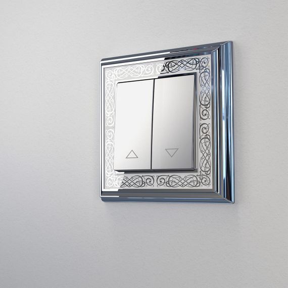 Выключатель жалюзи Werkel серебряный W1124506 4690389155987