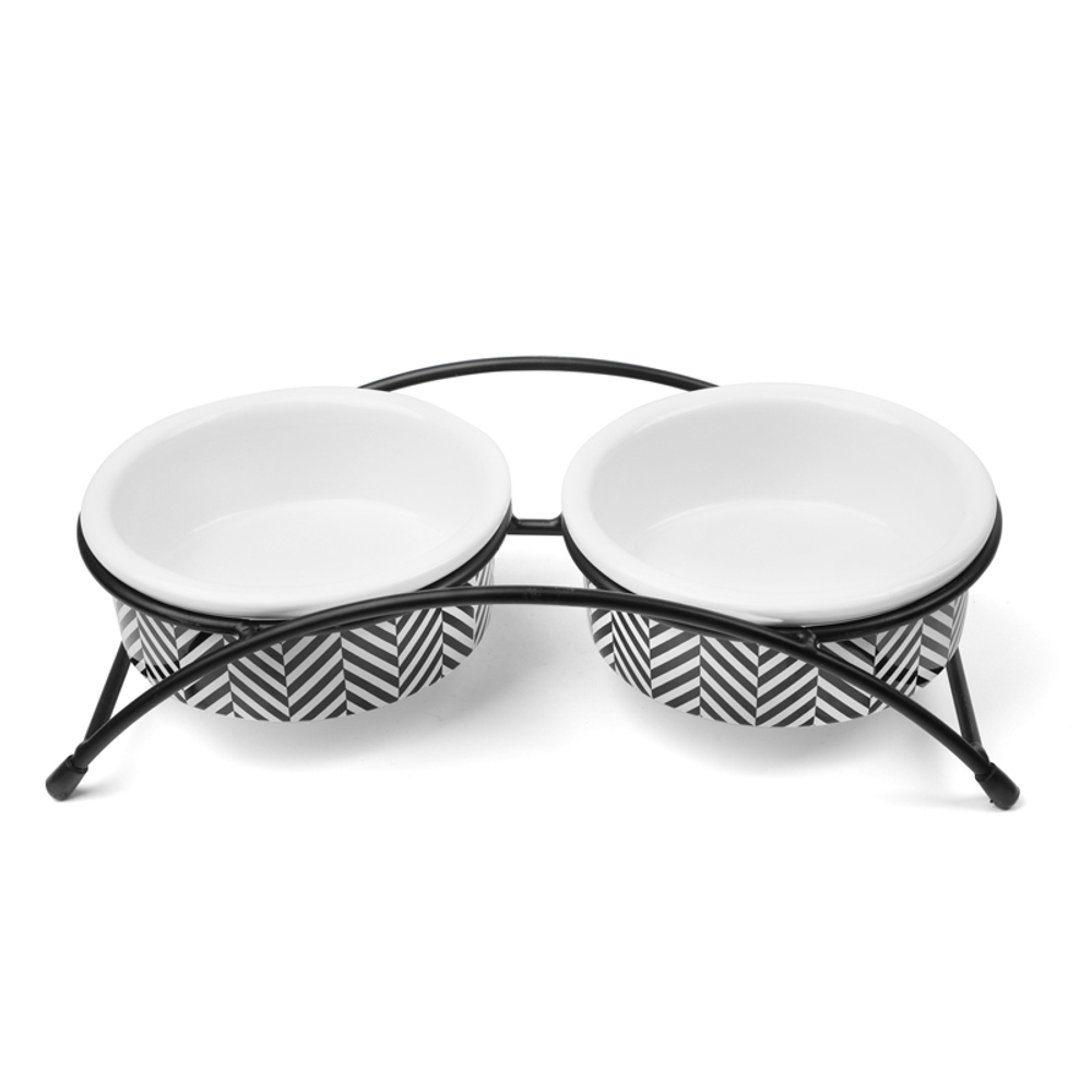 Миска керамическая на подставке "Сканди", 2*0,25л, Triol