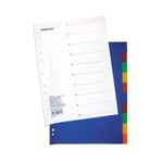 Разделители ERICH KRAUSE А4 5 цветов пластик (2 листа каждого цвета)