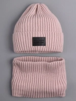 Шапка и снуд для девочки для осени