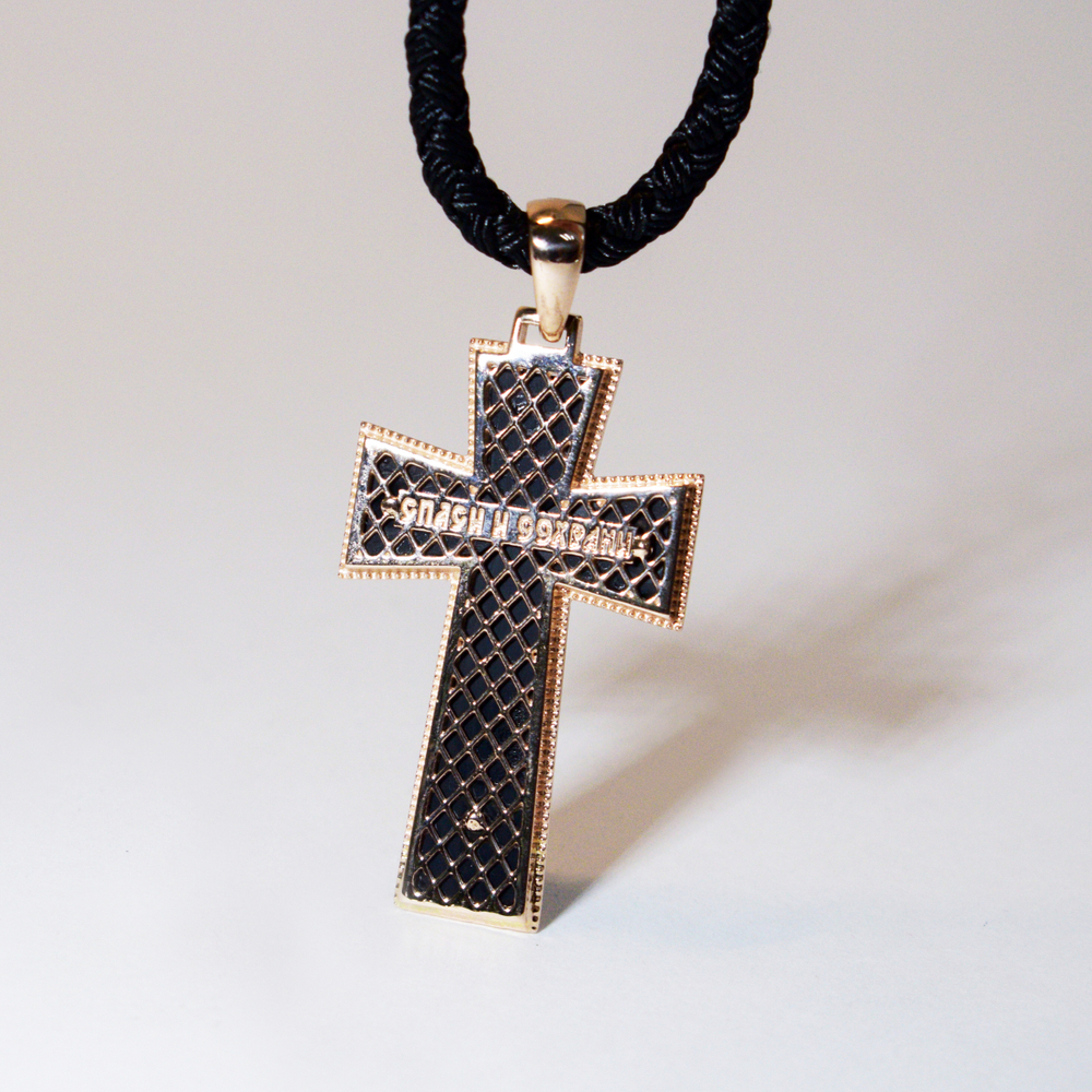 Крест Мальтийский с ониксом