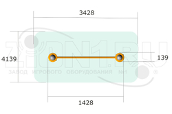 Турник классический ВА-2400