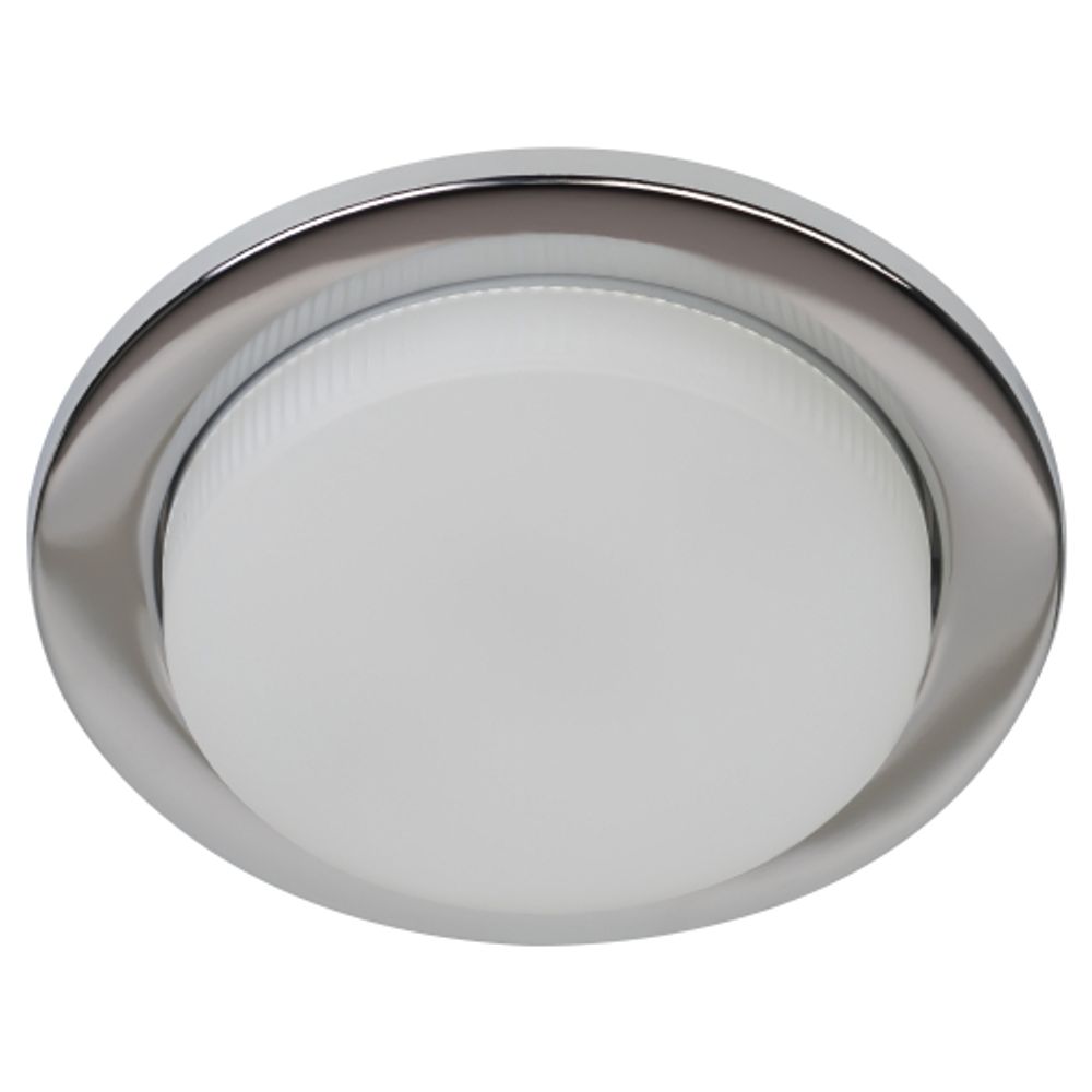 Светильник встраиваемый ЭРА KL70 CH-10 под лампу GX53 хром набор 10 шт | Встраиваемые светильники Для ламп GX53