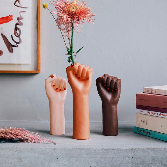 Ваза для цветов girl power, brown, 32 см