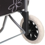 Тележка хозяйственная с сумкой (93*30*34см, колеса 16см,грузоподъемность до 30 кг) Черная