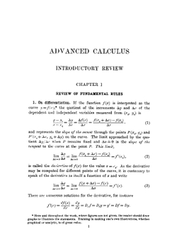Advanced calculus; a text upon select parts of differential calculus, differential equations, integral calculus, theory of functions; with numerous exercises | Edwin Bidwell Wilson