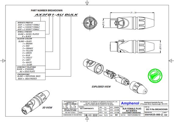 Amphenol AX5F