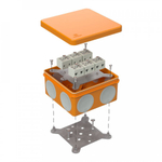 Коробка огнестойкая для о/п 60-0300-FR6.0-12 Е15-Е120 100х100х50 двухкомпонентная Промрукав