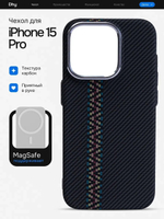 Карбоновый чехол на iPhone 15 Pro, цвет 216