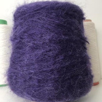 VELLO - MISTER JOE S.R.L.; 33% кидмохер, 33% альпака вспушенная, 20% п/с, 14% п/а; 200м/100гр; col.9013 Фиолетовый