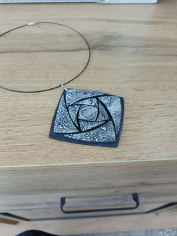 Авторское колье-чокер из полимерной глины ручной работы