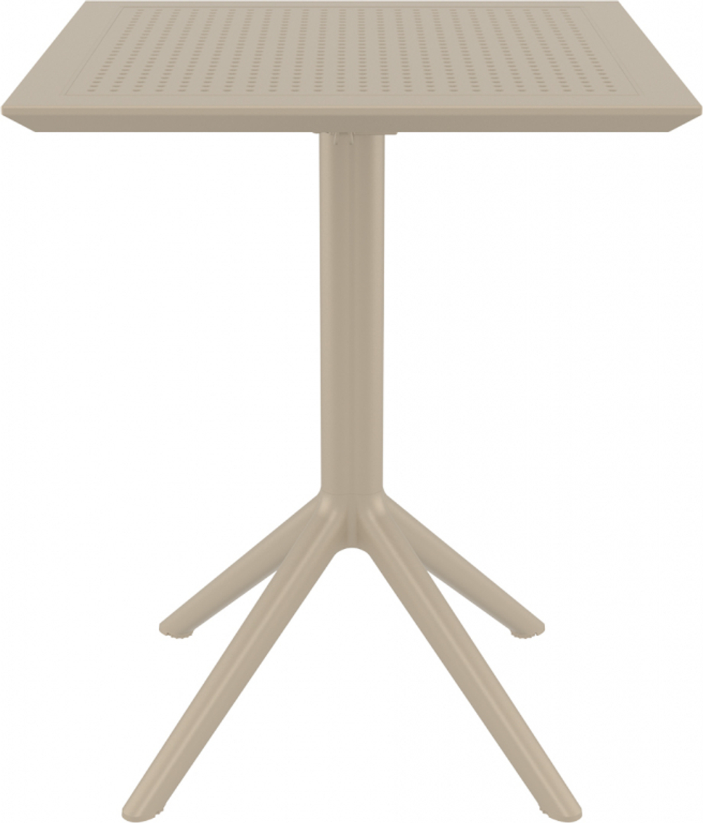 Стол пластиковый складной Siesta Contract Sky Folding Table 60, бежевый