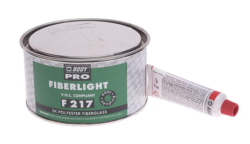 BODY PRO 217 Шпатлевка облегченная со стекловолокном (0,5 л) зел.