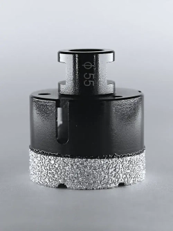 Коронка алмазная по керамограниту для УШМ (болгарка) 55 мм