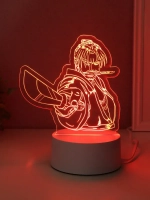 Светильник "Аниме. Воин" LED RGB от сети RISALUX 9,5х14,9х16