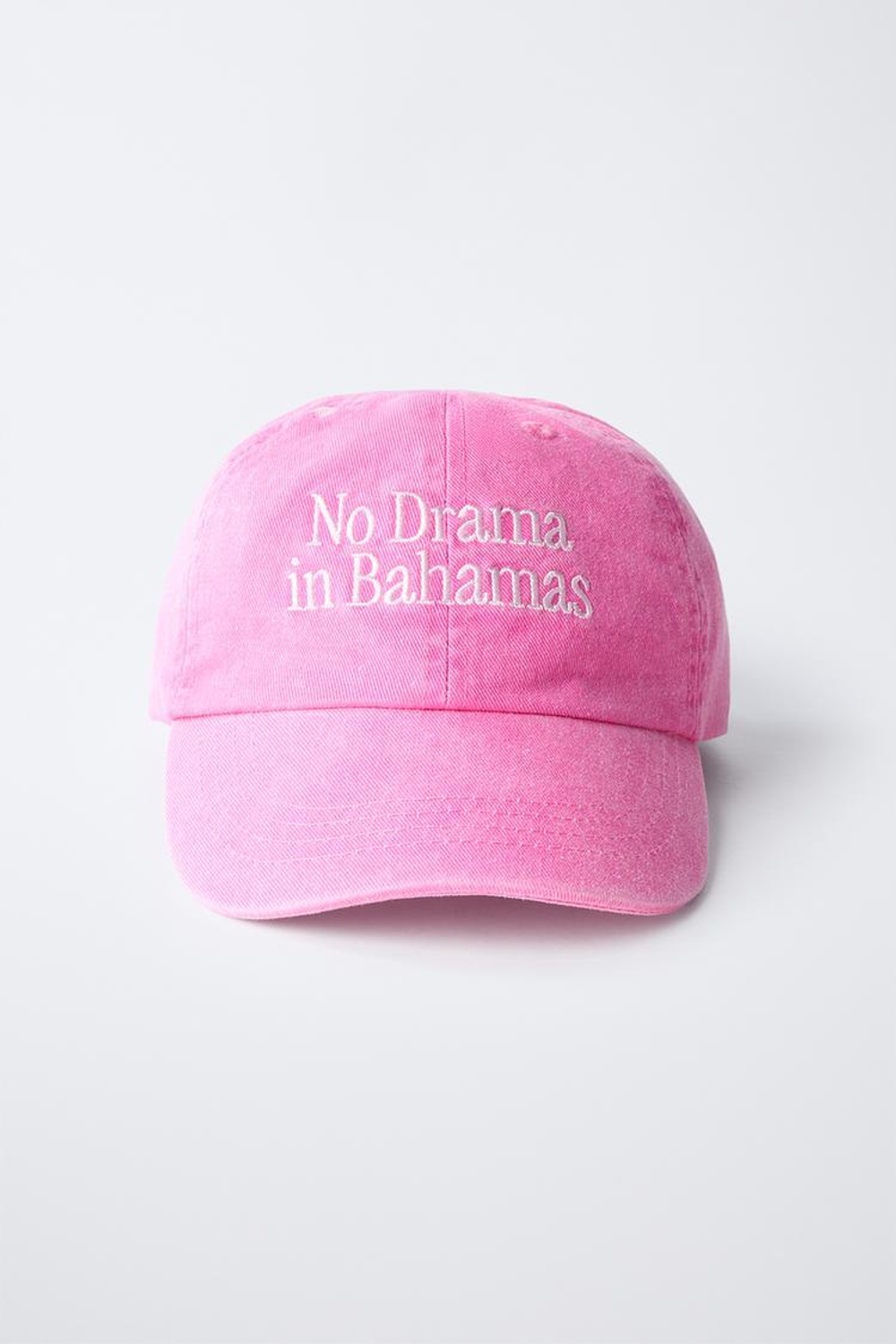 ZARA КЕПКА С ВЫШИТОЙ НАДПИСЬЮ, РОЗОВЫЙ