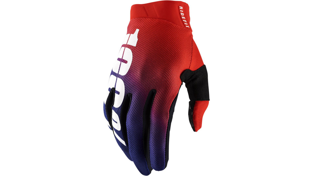 Мотоперчатки 100% Ridefit Glove (Black/White, S, 2024 (10010-00000))