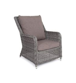 "Гляссе" кресло плетеное из искусственного ротанга, цвет графит