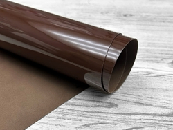 Лаковая натуральная кожа Vernissage Chocolatte — премиальная кожа для сумок и аксессуаров