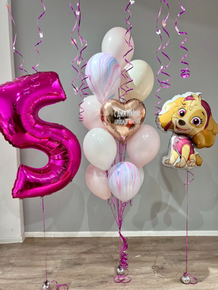 Композиция "Щенячий патруль с цифрой"