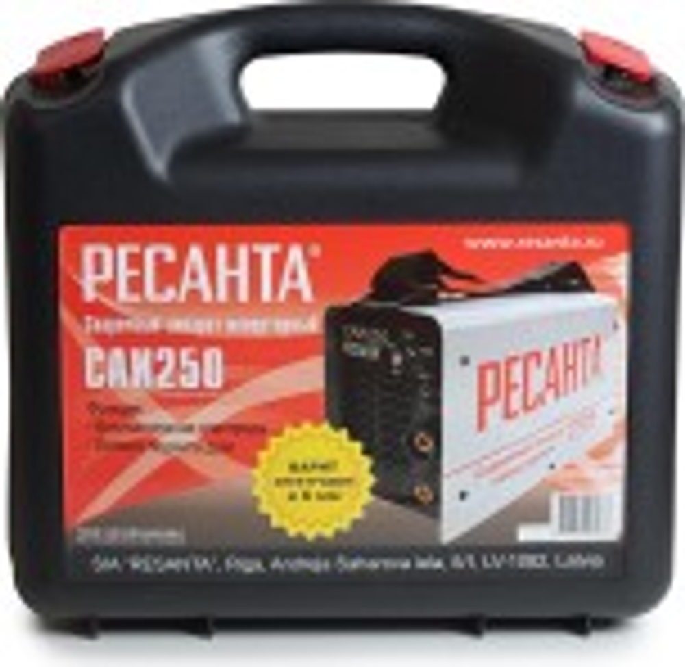 Сварочный инвертор Ресанта САИ 250 в кейсе 65/23