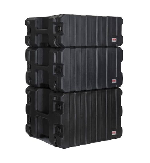 GATOR G-PROR-6U-19 - рэковый кейс, 6U, ручка, колеса, стальные рельсы, пластик