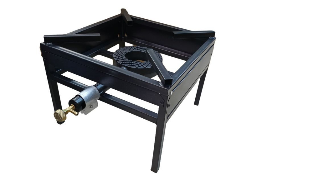 Газовая горелка высокой мощности Иран, 8 кВт (баллонный газ), квадрат для казана/автоклава/дистиллятора