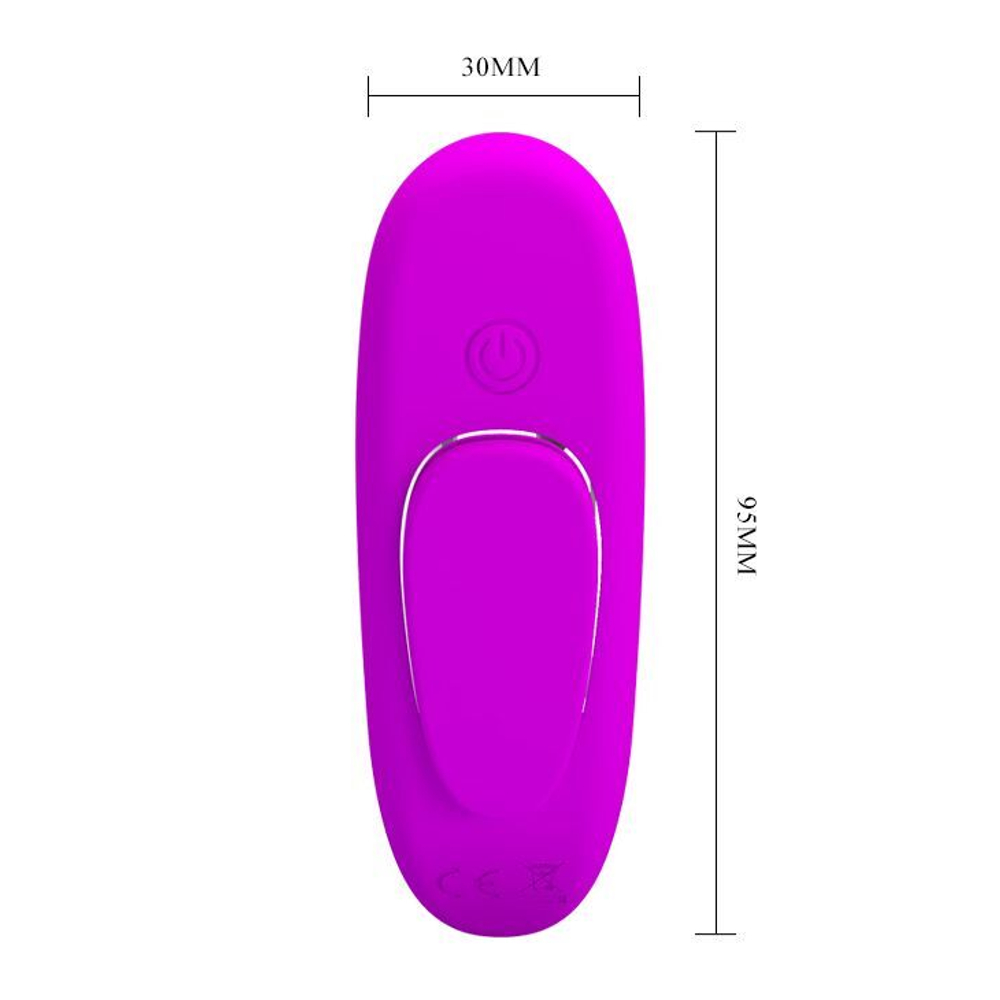 Лиловая вибровкладка в трусики Lisa с пультом ДУ (Цвет: лиловый)