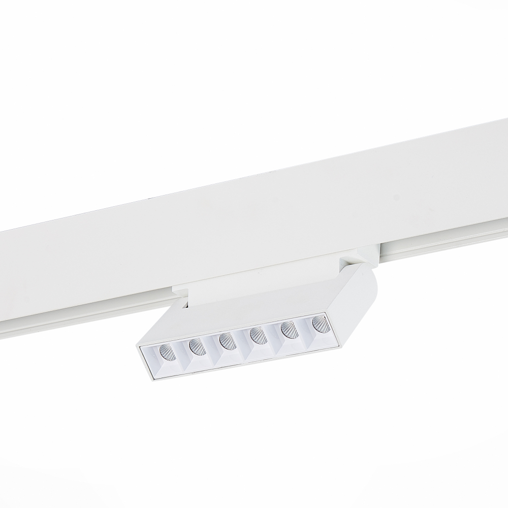 ST364.546.06 Магнитный трековый светильник белый LED 1*6W 4000K 532Lm Ra&gt;80 36° IP20 L120xW22xH108 48V SKYLINE 48