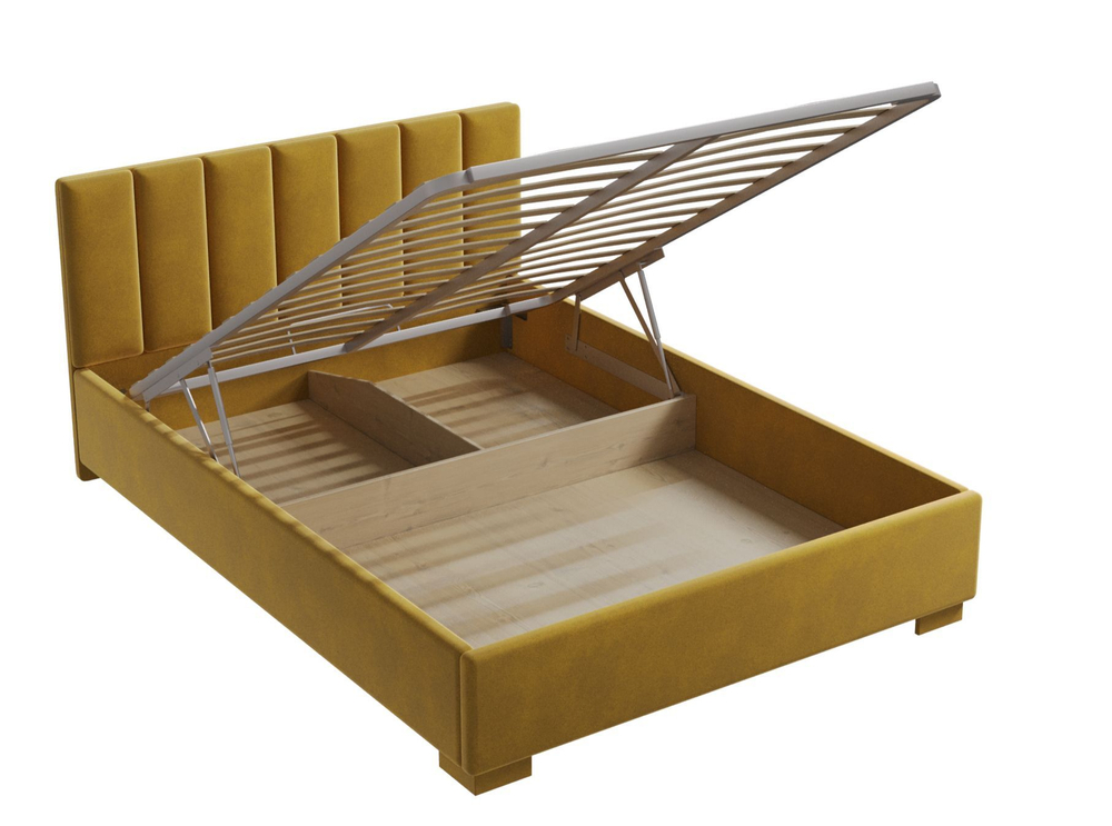 Кровать 160х200, Беатрис желтый