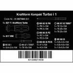 Набор Kraftform Kompakt Turbo i 1 VDE Wera 05057484001