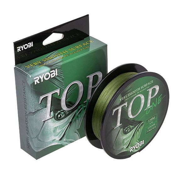 Шнур TOP PE4X-120M 0.3/d-0.092mm Dark green Ryobi