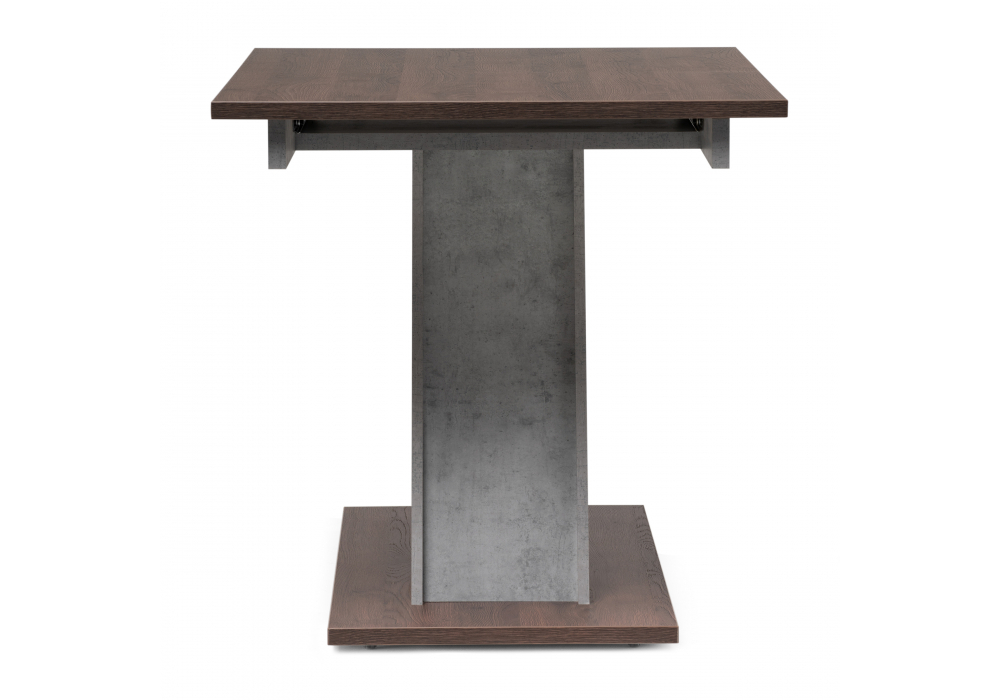 Стол деревянный Woodville Тирион бетон чикаго серый, дуб гладстоун табак