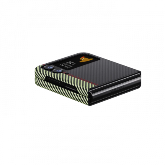 Чехол Pitaka Fusion Weaving MagEZ Case 3 для Samsung Galaxy Z Flip4, Overture, кевлар (арамид)