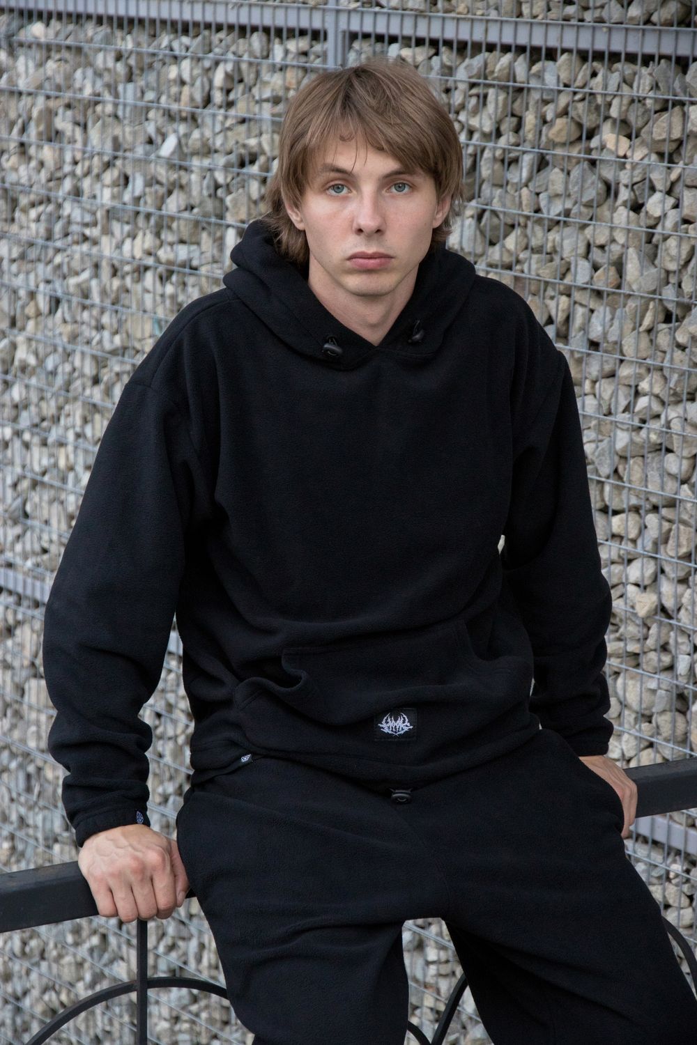 Худи Hook Утяжка Лого черное