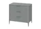 Комод Type 3 ящика ширина 90 см (серый)