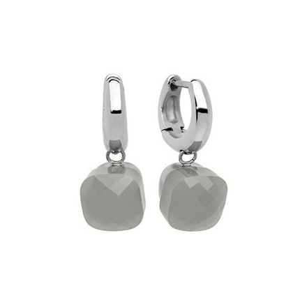 Серьги Qudo  Firenze Light Grey Opal 300072 BW/S