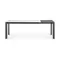 Стол Atta 160 (220) x90 антрацит, керамика