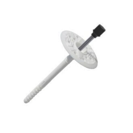 Дюбель "Гриб" для теплоизоляции с термоголовкой 10*260 с металлическим гвоздем