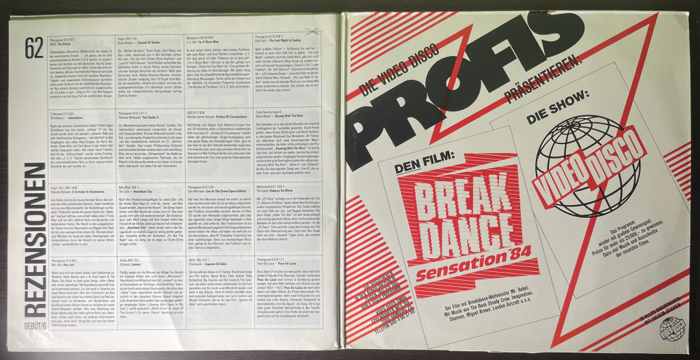 Сборник Debüt LP / Zeitschrift Ausgabe 6 (Германия 1984г.)