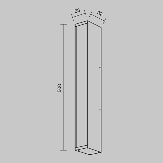 Уличный светодиодный светильник Maytoni Corte O571WL-L20B3K