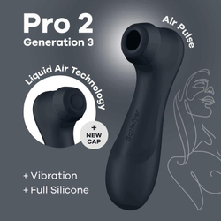 Bluetooth/App клиторальный стимулятор Pro 2 Generation 3 with Liquid Air (dark grey)