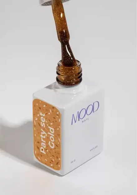 Гель-лак MOODNAIL Party set Gold, 10г