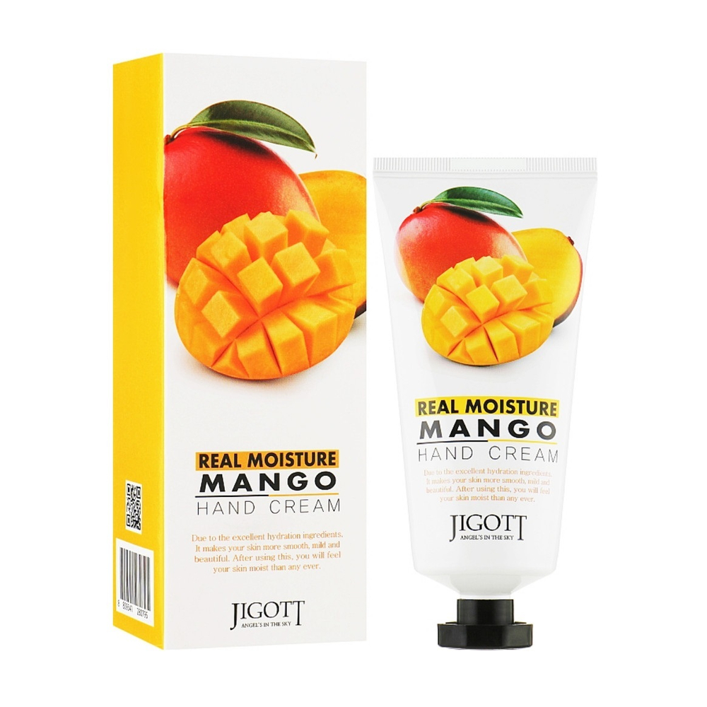 JIGOTT Крем для рук с экстрактом манго. Real moisture mango hand cream, 100