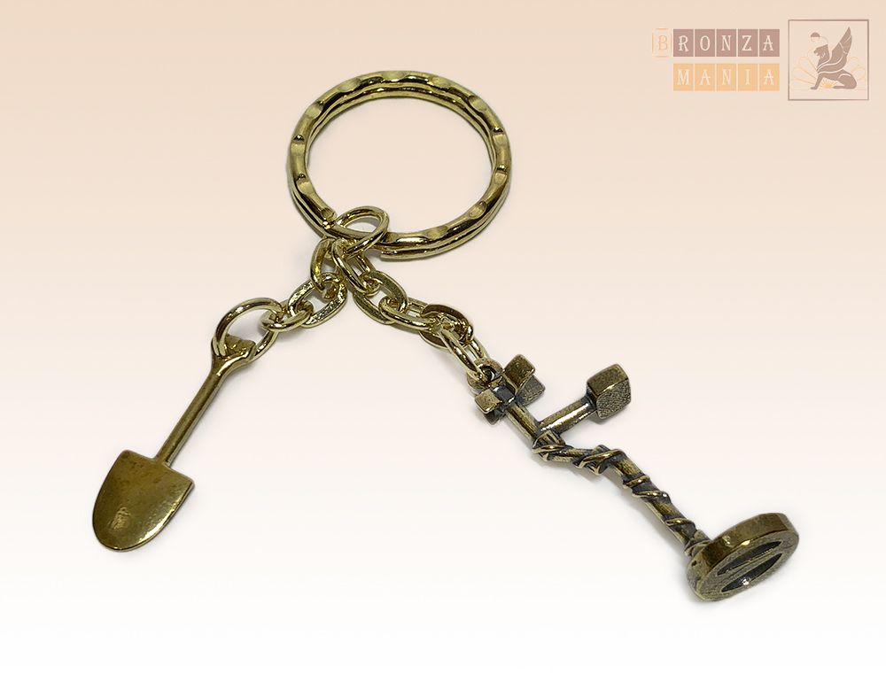 брелок Металлоискатель и Лопата