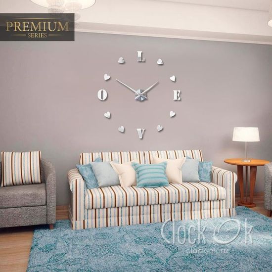 Настенные 3D часы Sweet Love