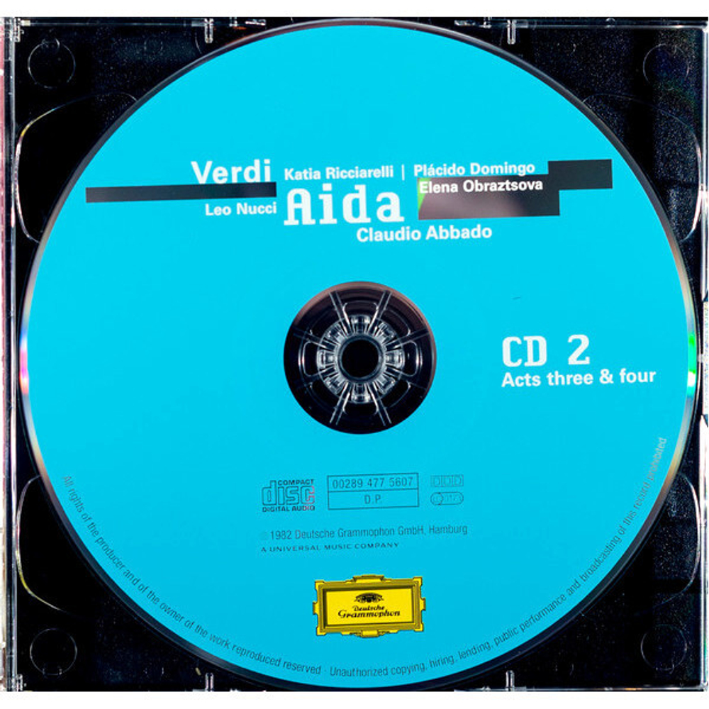 Katia Ricciarelli, Placido Domingo, Leo Nucci, Elena Obraztsova, Orchestra Del Teatro Alla Scala, Claudio Abbado / Giuseppe Verdi: Aida (2CD)