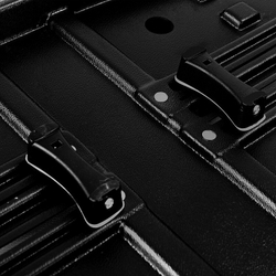 Детская коляска Roan Esso 2025 Кожа 3 в 1 с автокреслом Tutis Elo Lux EduSky Grey ESSK/210/1 Black /Black/руч.Тем.коричневый