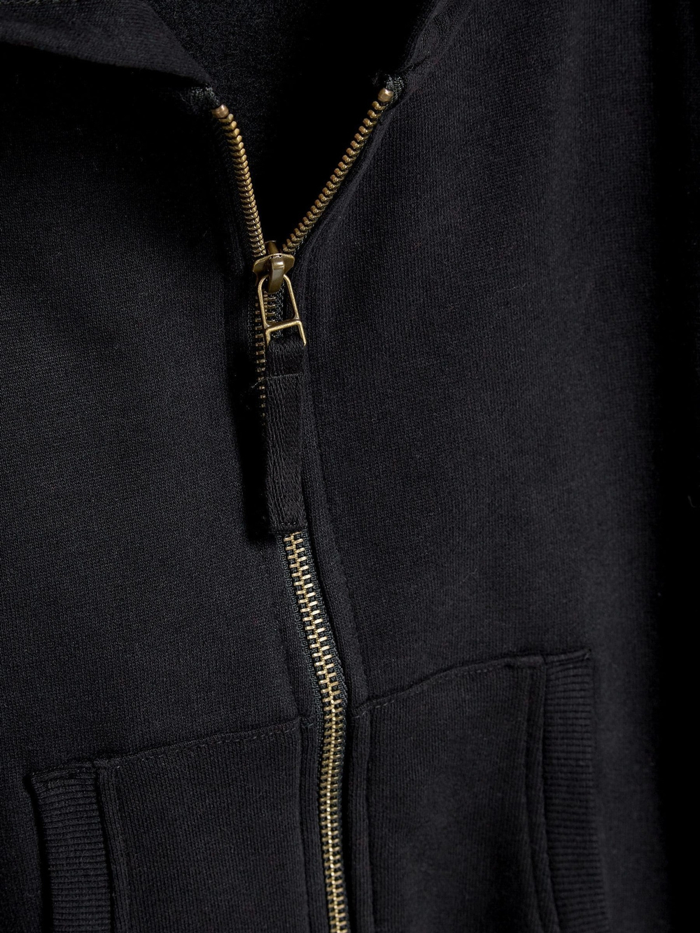 Толстовка с капюшоном на молнии для девочки Next 198-020, Черный