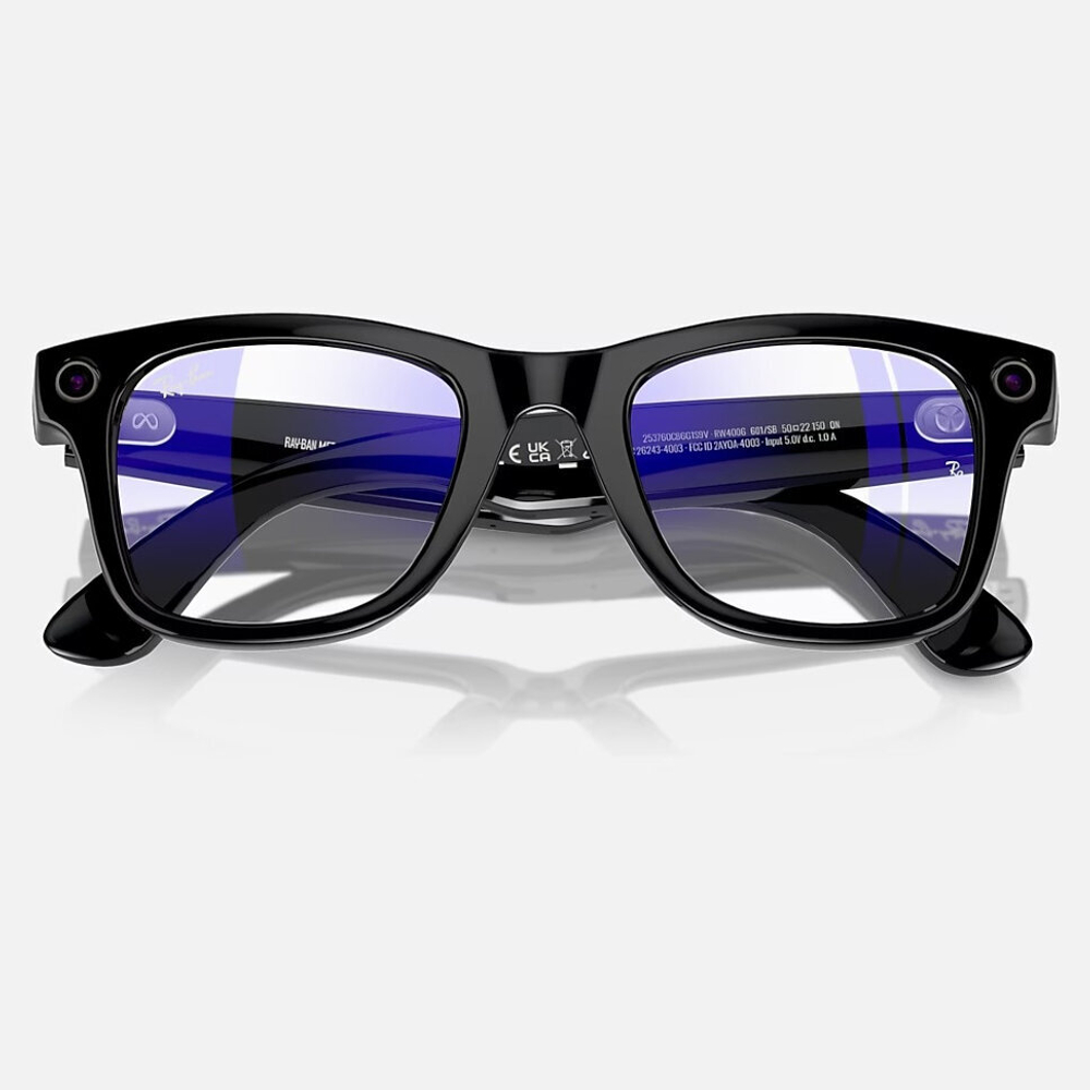 Ray-Ban Meta Wayfarer ( Цвет оправы - черный, цвет линз - прозрачный )